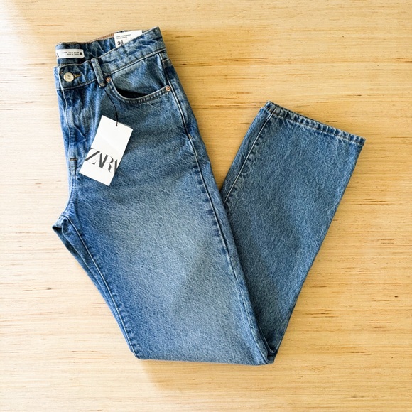 Zara High Rise Women Jeans - Blue - Picture 1 of 14